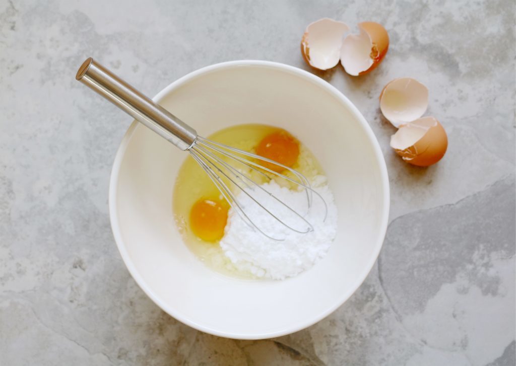 whisking eggs