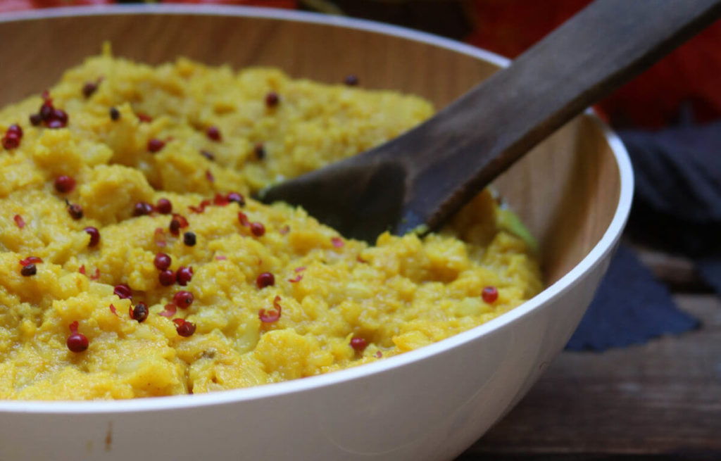 Last step is to enjoy your delicious keto mash!