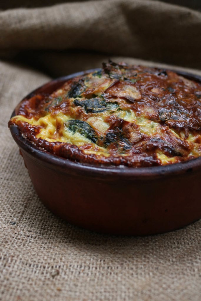 keto quiche recipe - bake 40 minutes