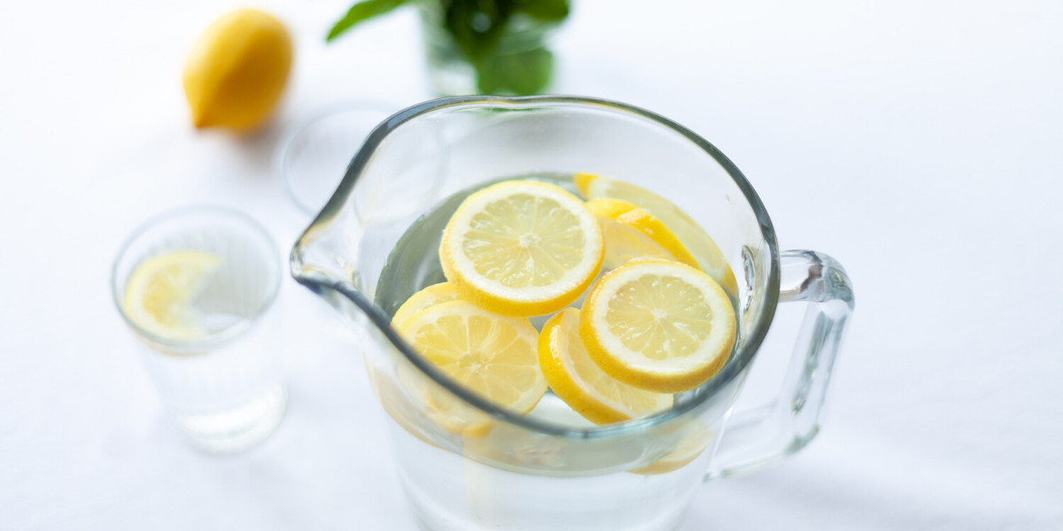 water with a splash of lemon is a great choice for keto diet