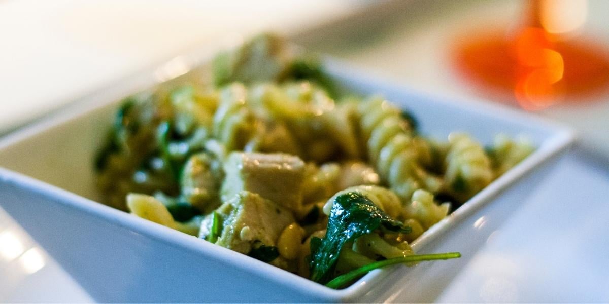 spinach pesto pasta